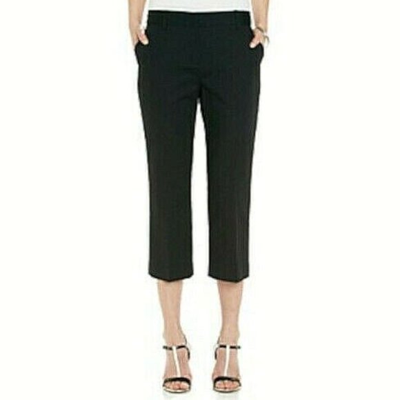 Rafaella Navy Blue Curvy Fit Capri Pants - Size 8 - Picture 1 of 8